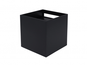 LED wall light 2x3W 3000K IP65 black CUBE