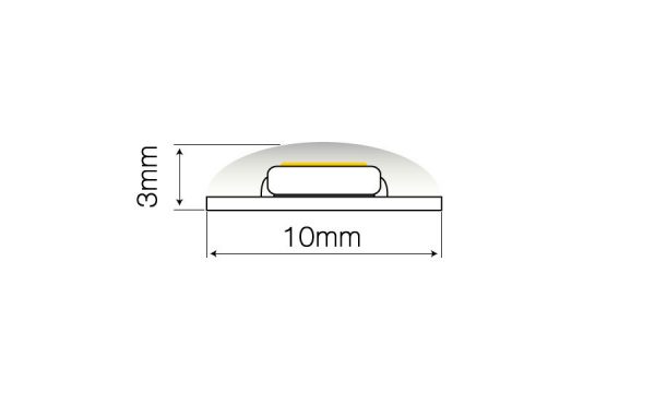 LED strip 300/5m SMD 12V RGB 14,4W IP65 10mm 5m LITE - Image 2