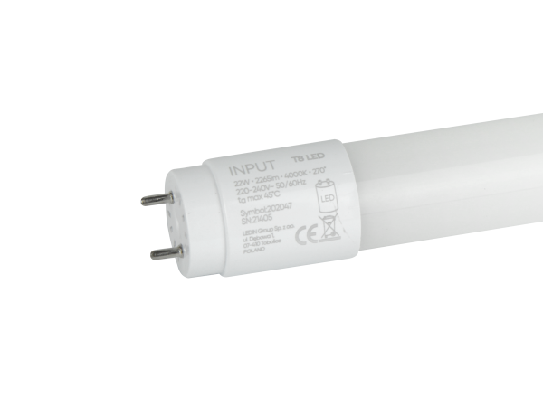 LED tube NANO T8 G13 6500K 23W 2300lm 230V 270° 150cm PC LITE