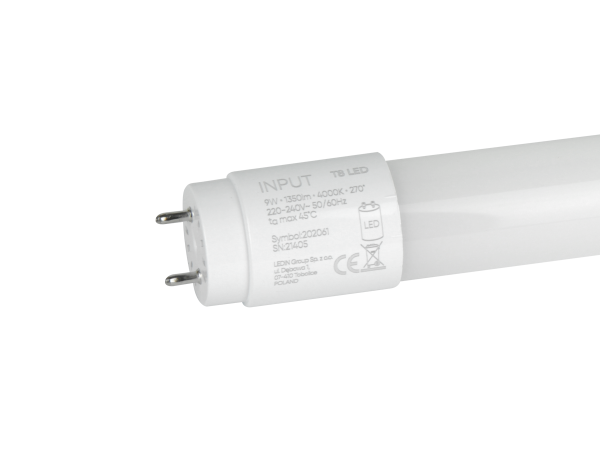 LED tube T8 G13 4000K 9W 1350lm 230V 270° Glass 60cm PRIME