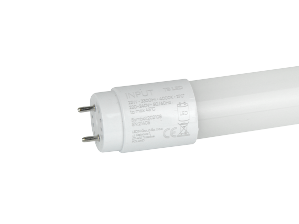 LED tube T8 G13 4000K 22W 3300lm 230V 270° Glass 150cm PRIME