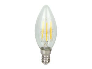 LED bulb E14 2700K 4W 480lm 230V 360° FILAMENT C35 Glass LITE