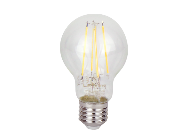 LED Bulb E27 2700K 10W 1200lm 230V 360° FILAMENT A60 Glass LITE ...