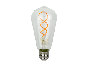 LED bulb E27 1800K 4W 230lm 230V 360° FILAMENT ST64 DIM Glass PRIME
