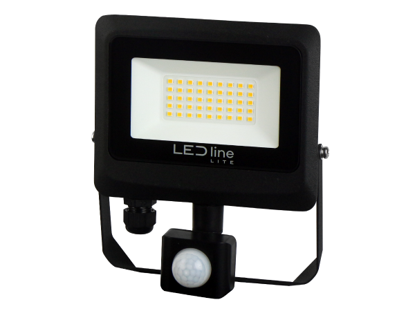 LED line LITE Floodlight PHOTON 30W 4000K 3000lm with motion sensor