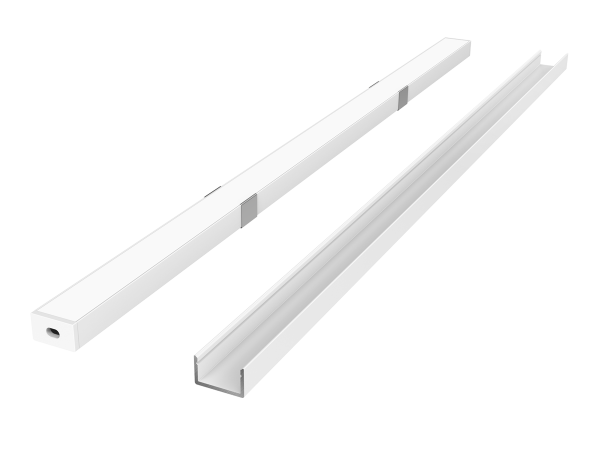 LED line PRIME Aluminum Profile Surface White 2m - set