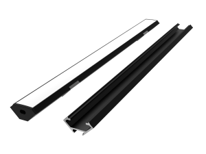 LED line PRIME Aluminum Profile Corner Black 2m - set