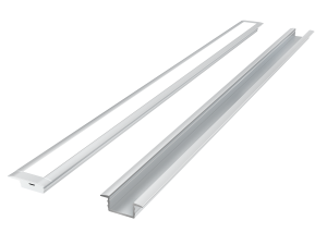 LED line PRIME Aluminum Profile Recessed Silver 2m - set