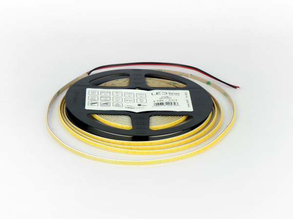 LED strip 600 COB 24V 2700K-6500K CCT 8W IP20 2PIN 5mm 5m 640lm/m PRIME - Image 3