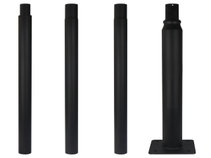 Lighting split pole 4m black PRIME