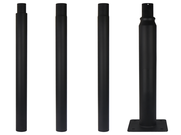 Lighting split pole 4m black PRIME