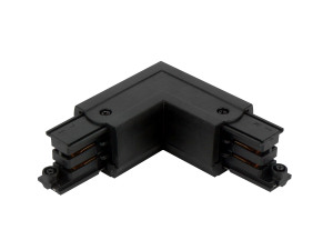 Connector L for 3 phase track LUMICANTO left black with feeding PRIME