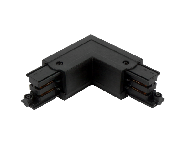 Connector L for 3 phase track LUMICANTO left black with feeding PRIME