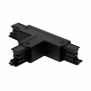 Connector T for 3 phase track LUMICANTO left black with feeding option PRIME