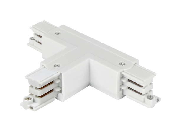 Connector T for 3 phase track LUMICANTO left white with feeding option PRIME