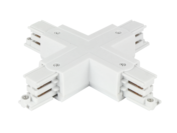 Connector X for 3 phase track LUMICANTO white with feeding PRIME