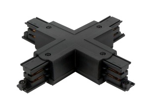 Connector X for 3 phase track LUMICANTO black with feeding PRIME