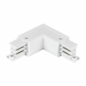 Connector L for 3 phase track LUMICANTO right white with feeding PRIME