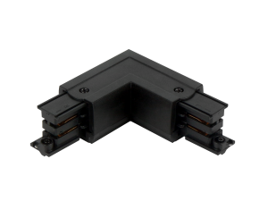 Connector L for 3 phase track LUMICANTO right black with feeding PRIME