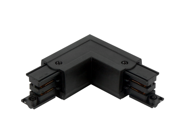 Connector L for 3 phase track LUMICANTO right black with feeding PRIME