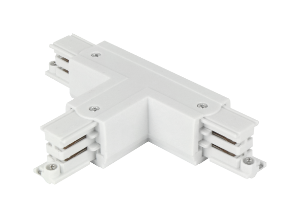 Connector T for 3 phase track LUMICANTO right white with feeding option PRIME
