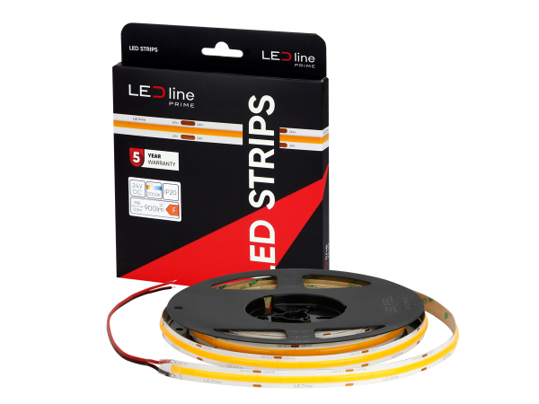 LED strip 480 COB 24V 3000K 18W IP20 10mm 5m 1800lm/m PRIME - Image 7