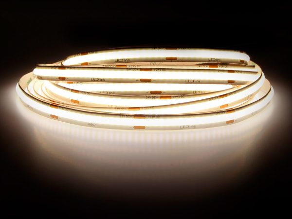 LED strip 320 COB 24V 3000K 5W IP20 8mm 5m 500lm/m PRIME - Image 7