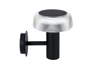 Suntis Solar Wall Light 3000K 170lm 2Ah USB-C Round IP54 Black PRIME