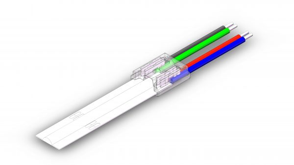 Fast Connector 3rd Gen. COB 4pin 10mm 4A PCB-Wire 15cm PRIME - Image 4