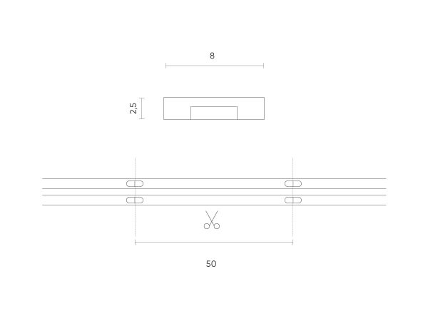 LED strip 300/5m SMD 24V 11000K 4,8W IP20 8mm 5m 400lm/m PRIME - Image 4
