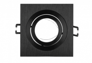 LED line downlight aluminium square adjustable SLIM black brushed AKROS