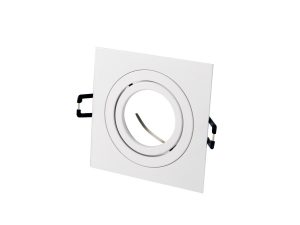 LED line downlight aluminium square adjustable SLIM white matt AKROS