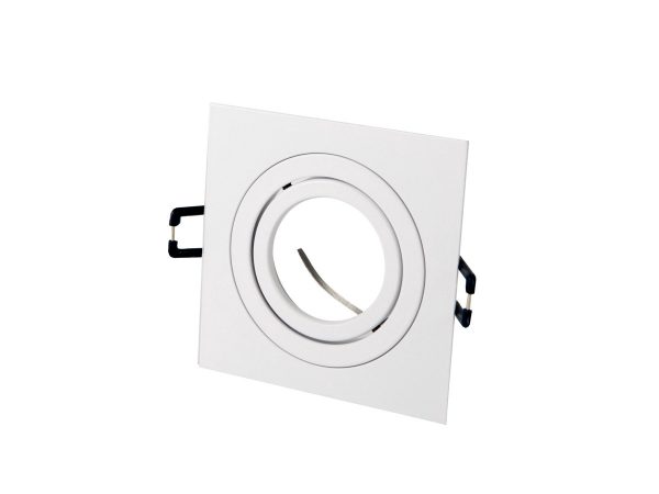 LED line downlight aluminium square adjustable SLIM white matt AKROS