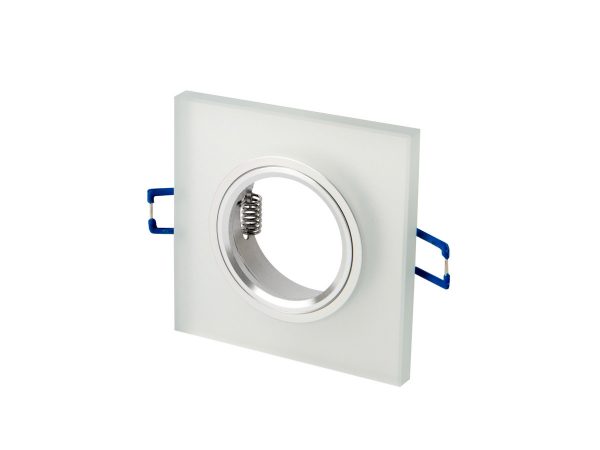 LED line downlight glass square white 90x26x10mm frosted GLIKKA