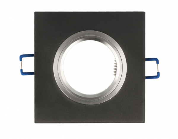 LED line downlight glass square black 90x26x10mm frosted GLIKKA
