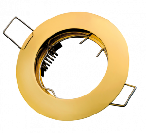 LED line downlight round die cast aluminium gold