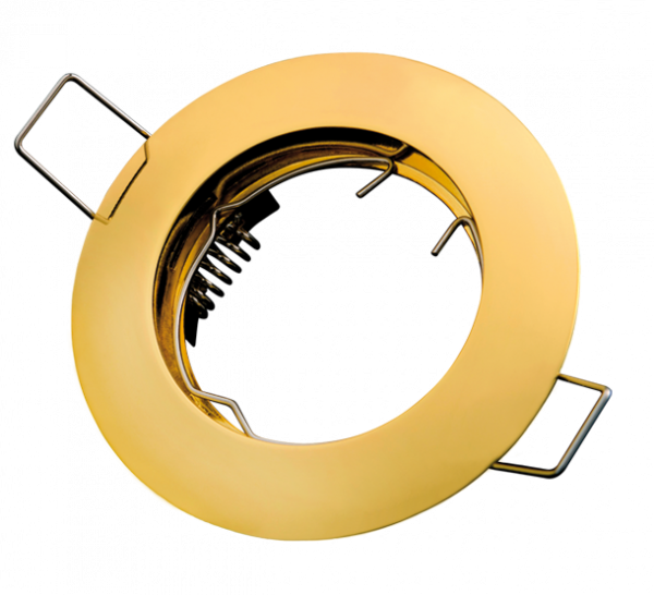 LED line downlight round die cast aluminium gold