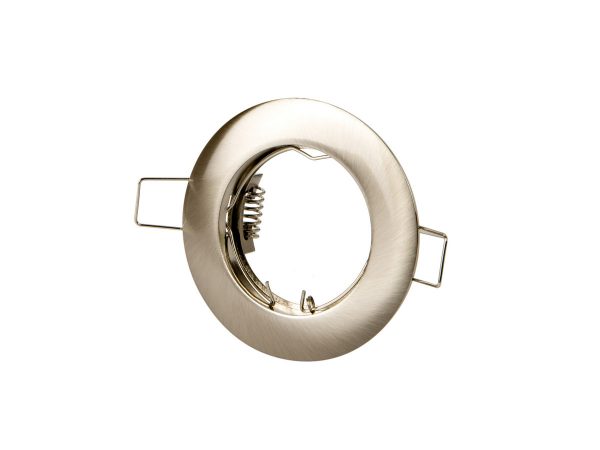 LED line downlight round die cast aluminium satin