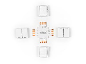 LED line COB strip CLICK CONNECTOR angular 10 mm 4 PIN Type + RGB