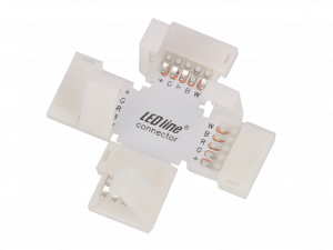 LED line COB strip CLICK CONNECTOR angular 12 mm 5 PIN Type + RGBW