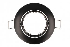 LED line downlight round adjustable die cast aluminium black