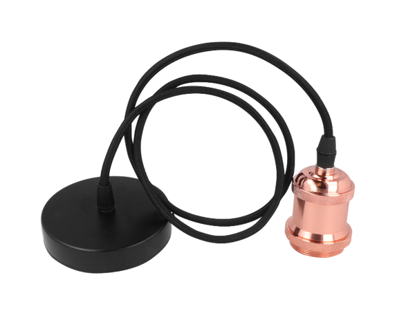 LED line® Suspended luminaire 1xE27 aluminum rose gold