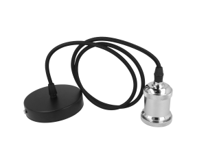 LED line Suspended luminaire 1xE27 aluminum chrome