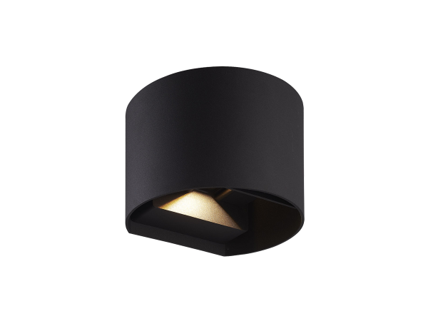 LED line LITE Outdoor wall mounted luminaire LED 2x3W 3000K IP54 black CILINDER
