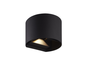 LED line LITE Outdoor wall mounted luminaire LED 2x3W 4000K IP54 black CILINDER