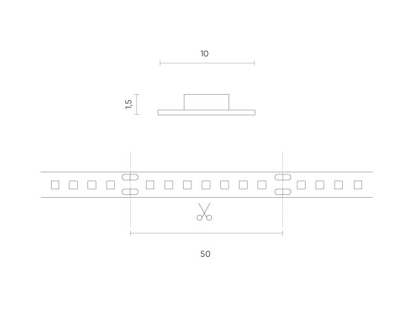 LED strip 600/5m SMD 24V 6000K 14,4W IP20 10mm 5m 1440lm/m PRIME - Image 4