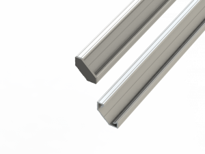 Corner aluminum profile corner 2 meters + frosted cover