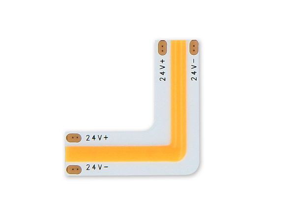 LED line COB strip CLICK CONNECTOR angular 2700K 10 mm 2 PIN Type L 8W
