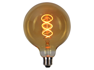 LED bulb E27 1800K 4W 210lm 230V 360° FILAMENT G125 DIM Glass GOLD PRIME