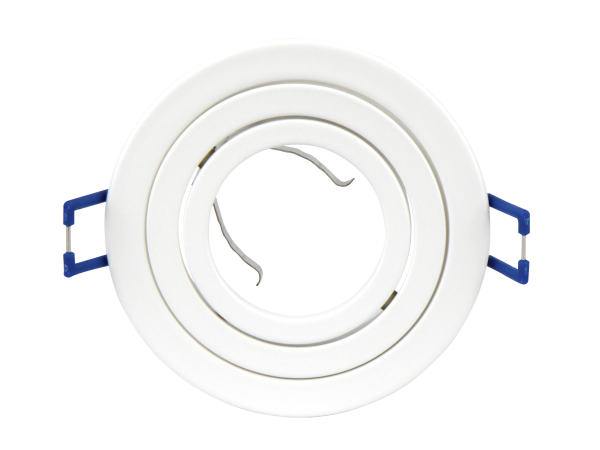 LED line downlight aluminium round adjustable SLIM white brushed OROSA